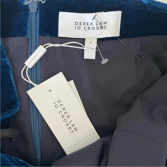 10 Crosby Derek Lam velour drape mini skirt - Picture 7 of 13